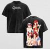 The Quintessential Quintuplets Anime Retro T-shirt Vintage Washed T Shirt Men Women Clothing Oversized Cotton Tees Streetwear