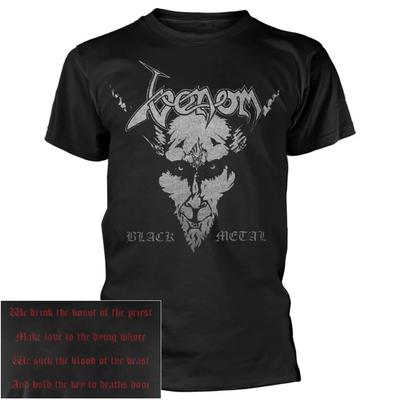100% cotone TOP UNISEX MAGLIETTE UOMO DONNA Maglietta Venom Black Metal Ufficiale Maglietta Gruppo Rock
