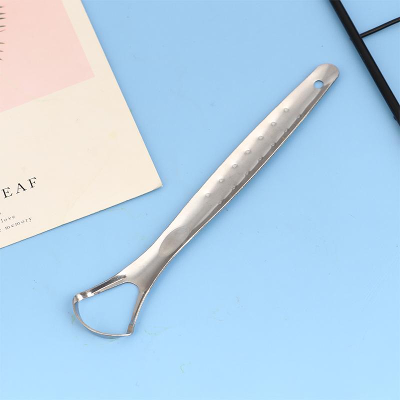 Tongue Scraper Stainless Steel Oral Tongue Cleaner Tool Oral Hygiene Care Tools Professional Reduce Bad Breath Fresh Breath