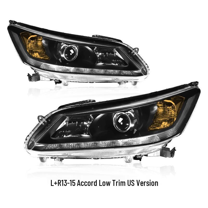 Compatible Headlight Assembly for 2013-2015 Honda Accord - 9th Gen, All Trims, Original Front Headlights