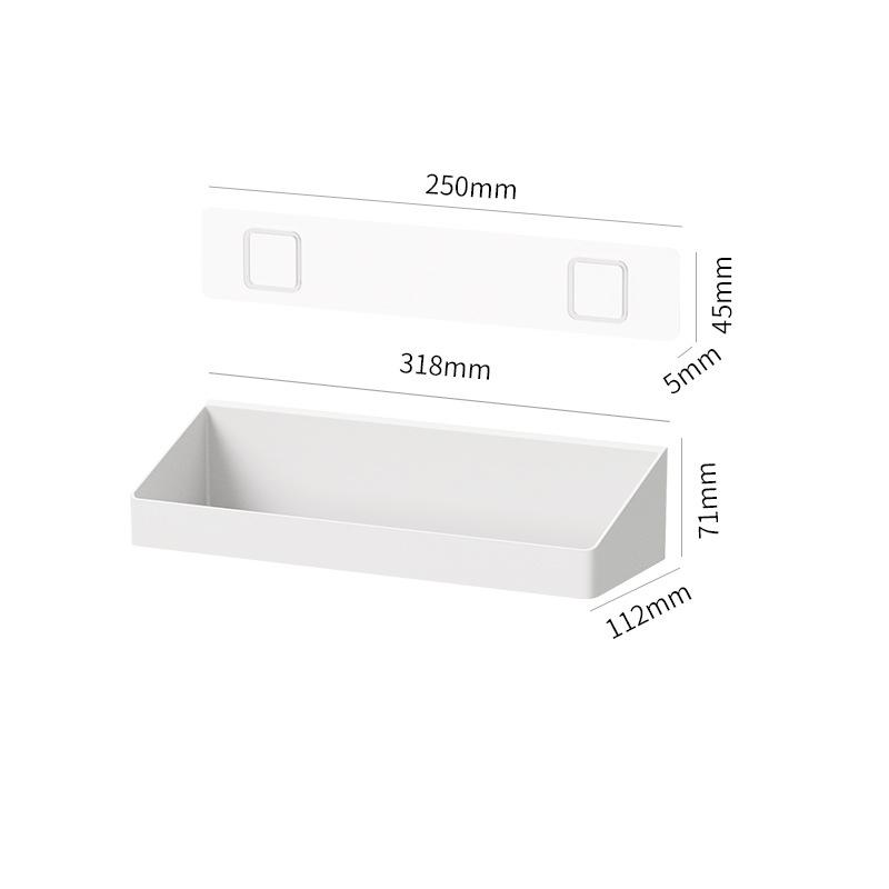 5-Hook Wall Mounted Hooks No Punching Bathroom Multi-Purpose Hooks Kitchen Rack Storage Rack