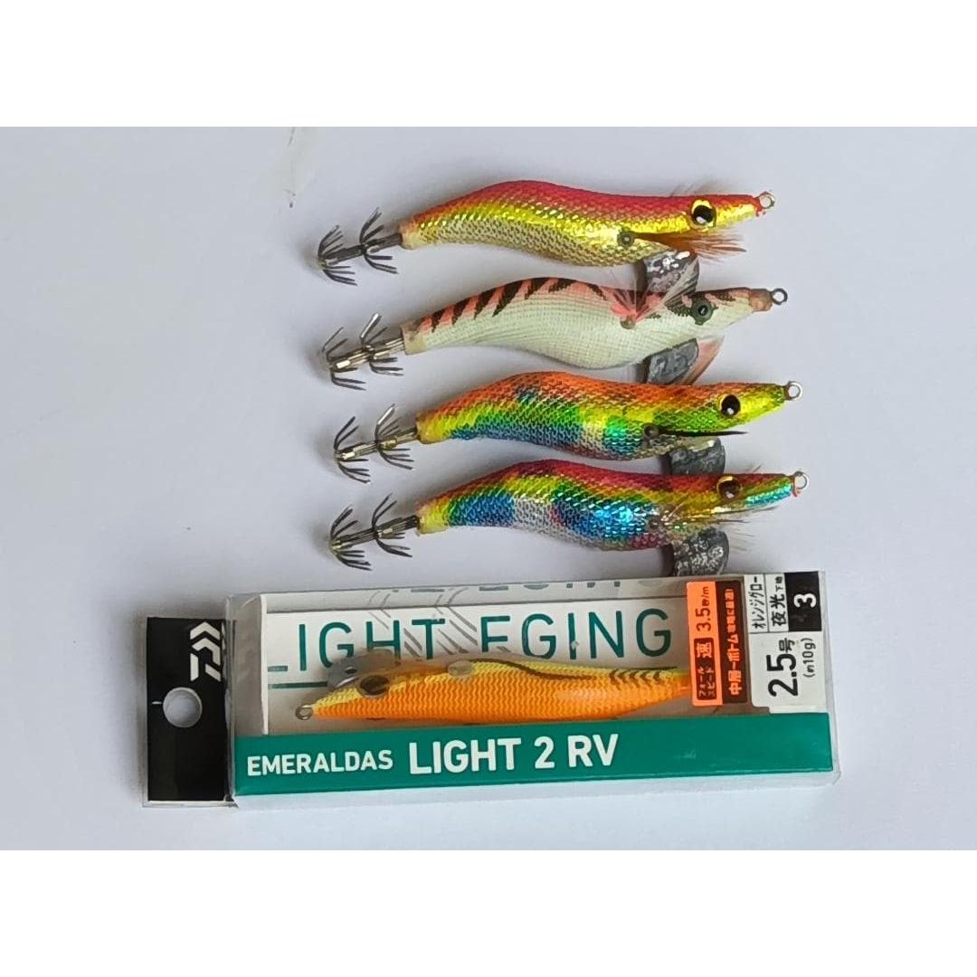 Used Daiwa Light 2 RV Egi No. 2.5 + other 5 pieces set