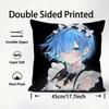ReLife different world zero Rem Cushion Cover Pattern Printed Pillowcase for Living Room Sofa Cushion Cover & Bedroom Decor