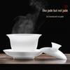 Buzhuo Ceramic Sancai Gaiwan Tea Cups