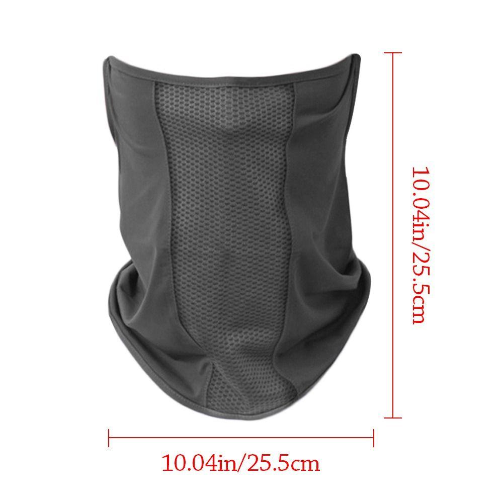 Sommarsolskydd Is-silkesmask Solskyddshaklapp Enfärgad Solskydd Ansiktsscarf Mesh Andningsbar Ansiktsscarf Halsduk Skydd