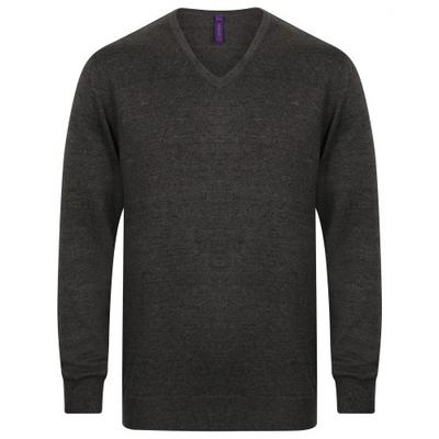 Henbury Mens Lightweight V Neck Jumper