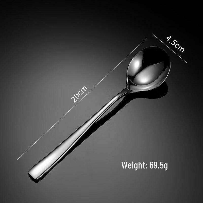 Qianxing 304 Stainless Steel Square Handle Serving Spoons