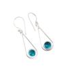 Apatite Gemstone 925 Sterling Silver Jewelry Handmade Drop/Dangle Earrings 1.76" EE-126-5