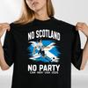 No Scotland No Party 2026 Football Fan T Shirt Scotland Soccer Supporters Tee
