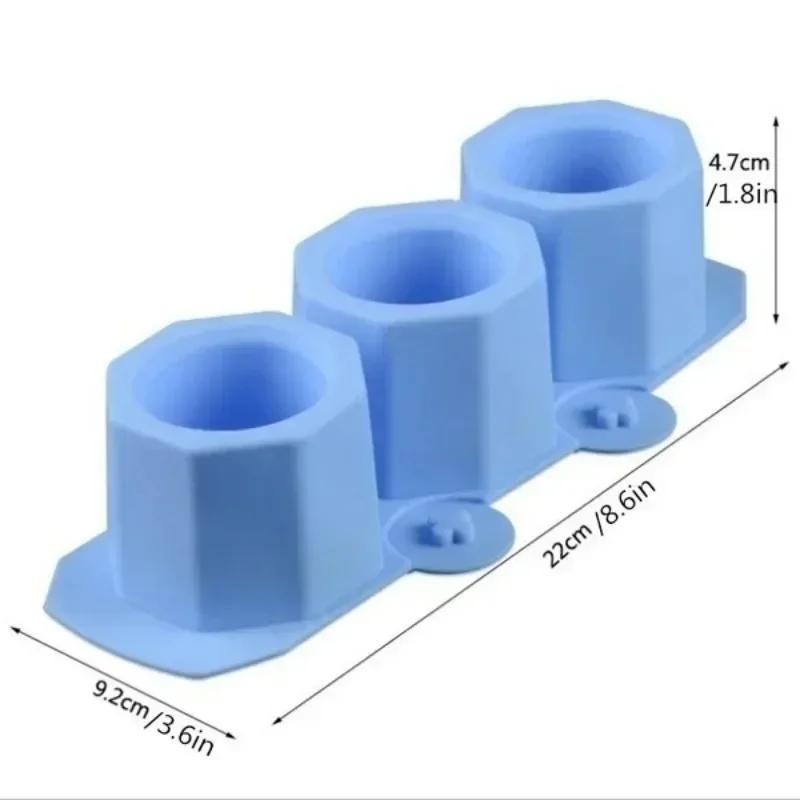 Octagon Silicone Flowerpot Mold DIY Geometric Concrete Planter Cement Succulent Pot Molds Epoxy Resin Craft Bottle Making