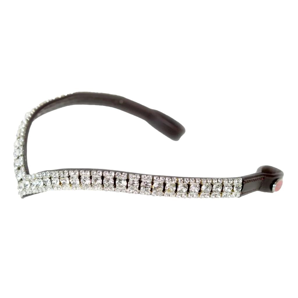 John Whitaker Lynton V Shape Horse Diamante Browband