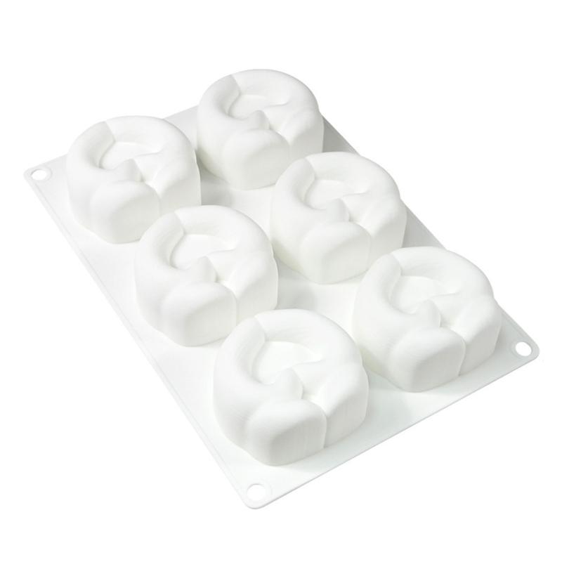 

Heart Shape Silicone Baking Molds 6 Piece Set For DIY Mousses Ice Creams Chocolate Dessert Making Durable Kitchen Tool 1