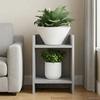 Plant Stand Concrete Grey 30 x 30 x 40 cm Engineered Wood