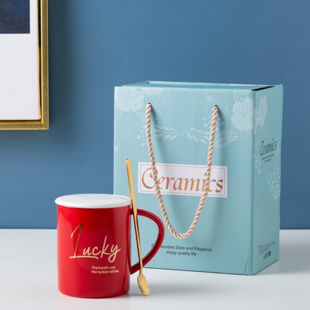 Xingyue Europäischer Ins einfacher geprägter Linien Kaffeetasse Keramiktasse Bürotasse Geschäftsgeschenk