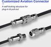 Mechanical Keyboard Coiled Cable USB Type C Aviator Aviation Connector Nylon Braided Spring Cord for Gaming PC 3M Length