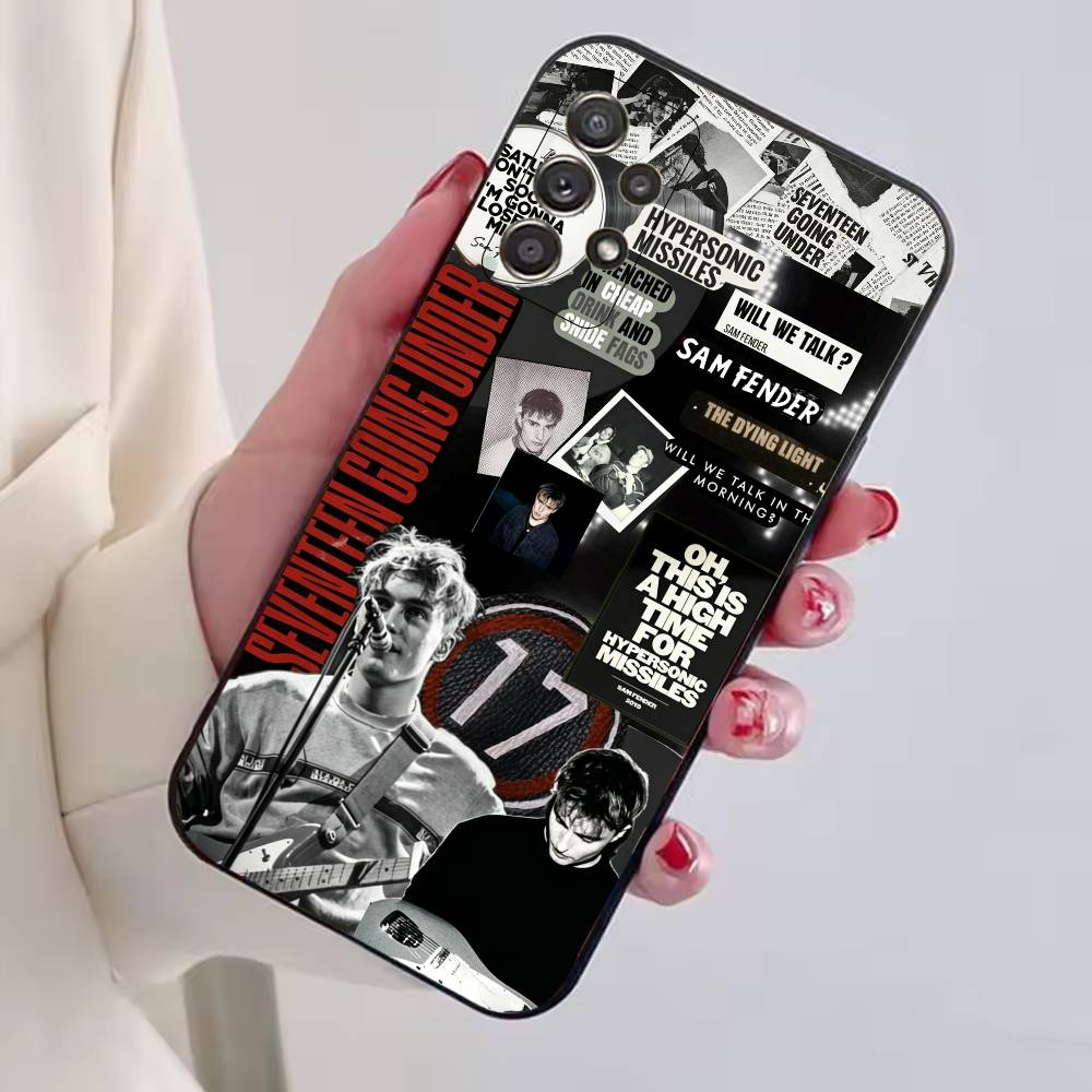 Singer S-Sam Fender Phone Case For Samsung S25,S24,S21,S22,S23,S30,Ultra,S20,Plus,Fe,Soft Silicone Black Cover