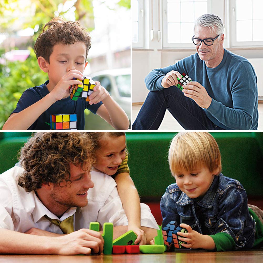 Findbetter MOYU 3x3 Competition Cube Nomag Non-Magnetic WCA Standard Logo-Free Smooth Rotation Black Core Six Colors PVC Stickers Educational Toy