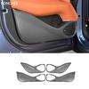 For BYD Sealion 7 2024 Carbon Fiber Textured Door Anti-kick Plate Automobile Door Guard Plate Automobile Supplies Anti-dirt