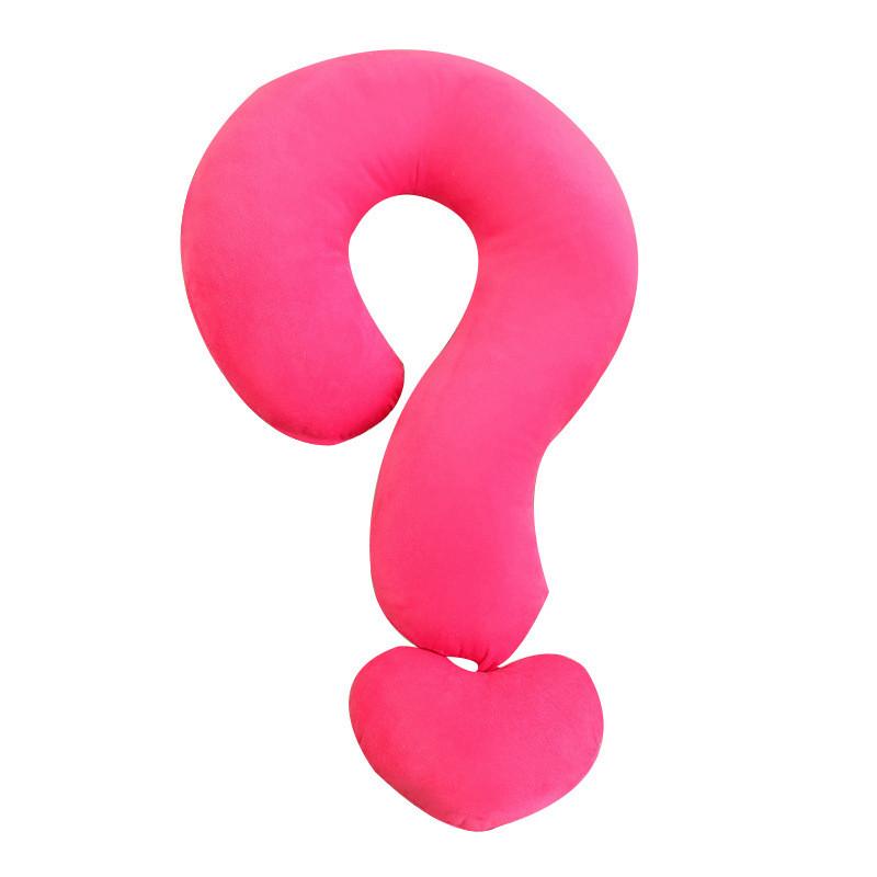 Mark Neck Question Pillow Plush Toy Cartoon Stuffed Doll Cute Decorative Cushion