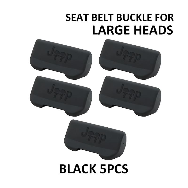 Car Seat Belt Buckle Plug Anti-collision Cover Silicone Protective Covers For df2 Cherokee Wrangler JK Gladiator Compass  ex6