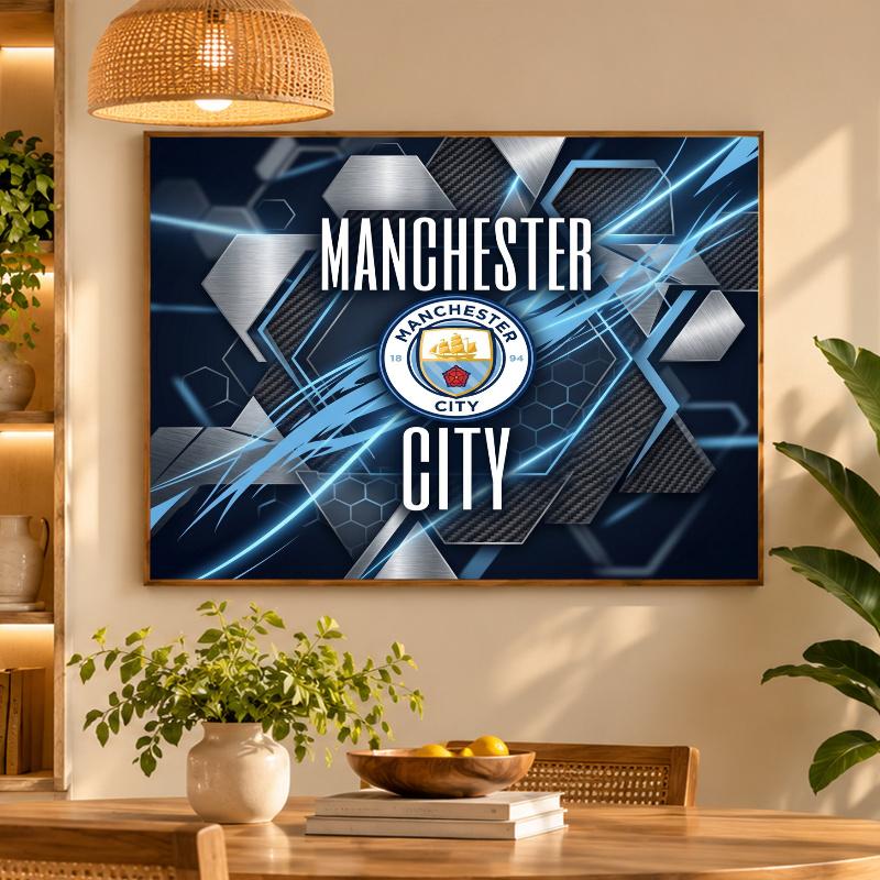 5D Diamond Painting Manchester City DIY Full Drill Diamond Art Kit Home Decoration