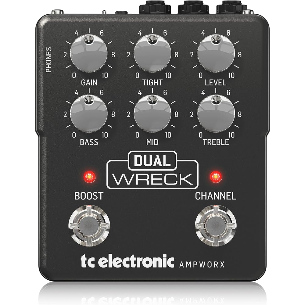 TC Electronic Guitar Preamp with TC Ampworx Technology, 2-Channel Design, Independent Boost, Offi...