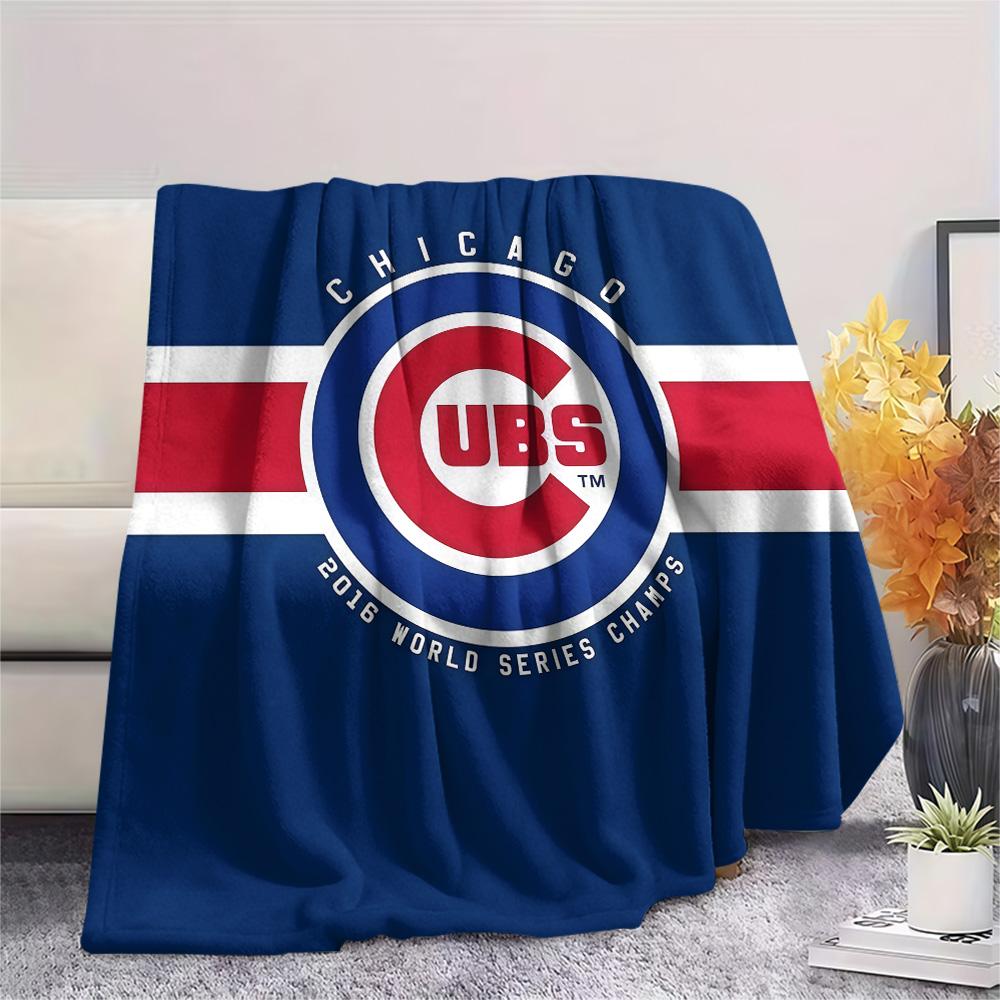 Chicago Cubs Flannel Blanket, High quality Comfortable for All Seasons, Home Decor, Warmth and Comfort