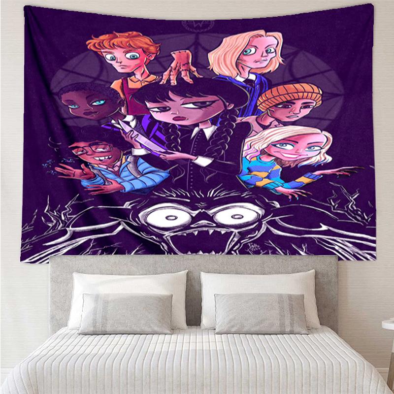 Stained Glass Gothic Romance Tapestry Hanging for Bedroom,Livingroom, Playroom,Decor Art Room Wall Tapestry Holiday and Birthday Gifts