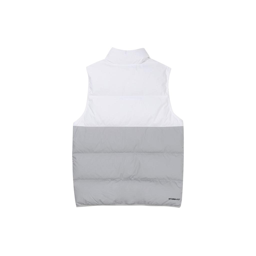 Nike Logo Printed Color Block Warm Stand Collar Sports Down Vest Men Vests White DD6818-100