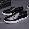 Fashion Autumn Loafers Men's Tassel Slip-On Slip-On Comfortable Men's Leather Shoes Casual Shoes Fashion Oxford Shoes Large Size 38-47