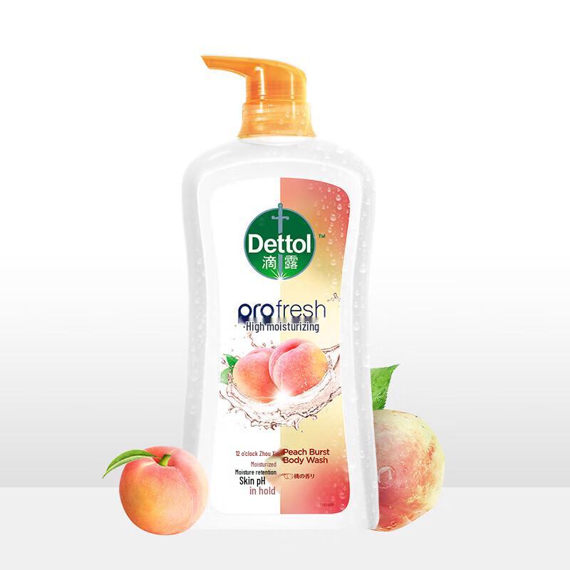 

Dettol Refreshing & Moisturizing Shower Gel with Sweet Peach Scent