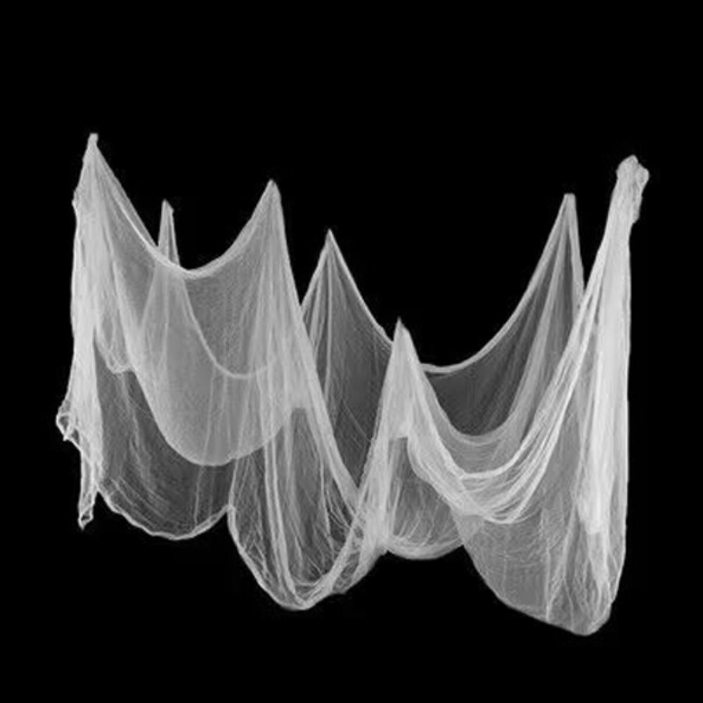 Fashion Black Halloween Spooky Cloth Drape Hang Up Spooky Halloween Decor Net Halloween Gauze Outdoor Decor
