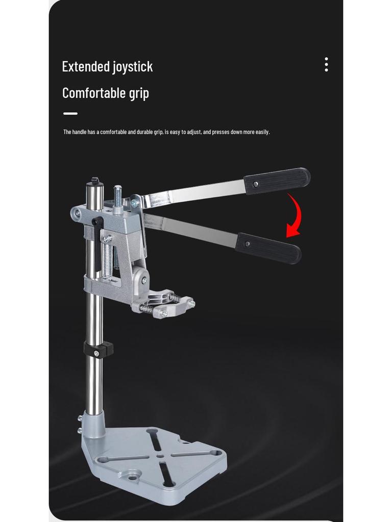 Universal Rotating Electric Drill Stand & Mini Workbench for Punching, Grinding, and Drilling