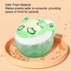 Baby Snack Container Animal Shape No Spill Impact Resistance Safe Tritan Toddler Snack Cup for Outdoor Travel Frog