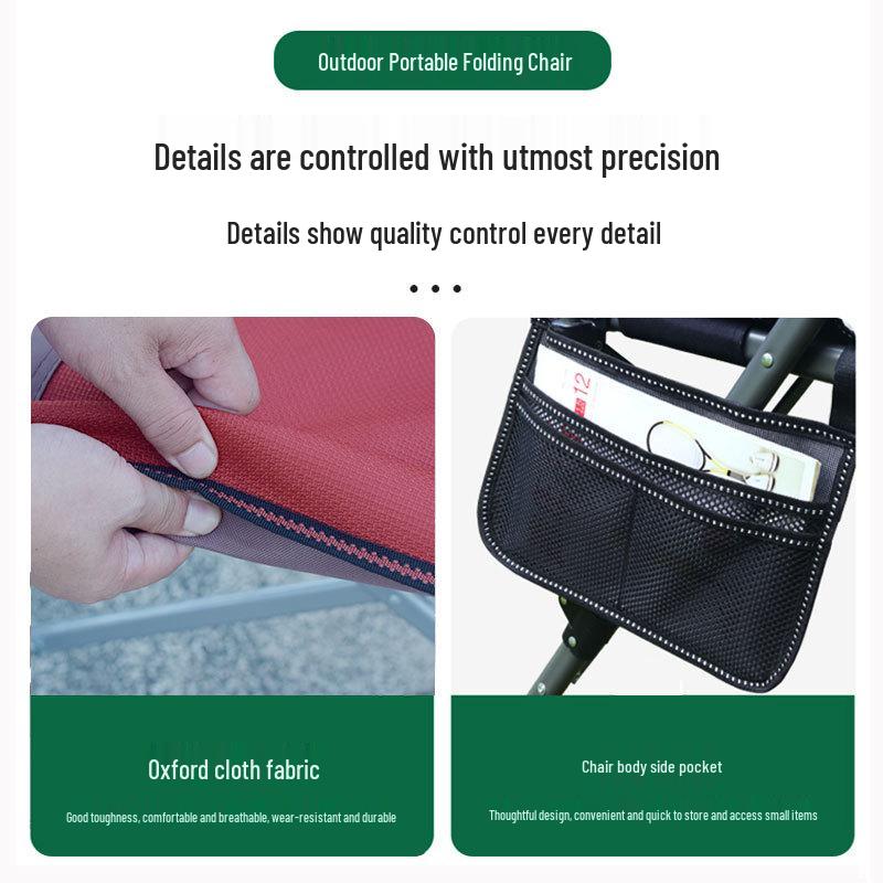 Portable Outdoor Folding Chair for Camping, Beach, and Fishing