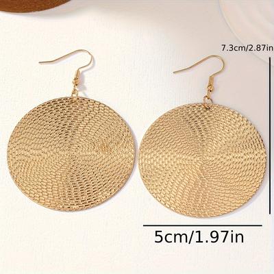 Boucles d'oreilles, bagues exagérées, grandes boucles d'oreilles, commerce extérieur, tempérament et atmosphère rétro lot 2024 nouveaux modèles
