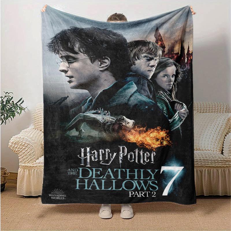 Harry Potter and the Deathly Hallows Part 2 Movie Poster PrintPrint Blanket, Soft Blanket For Sofa Office Bed And Travelling Daughter Birthd