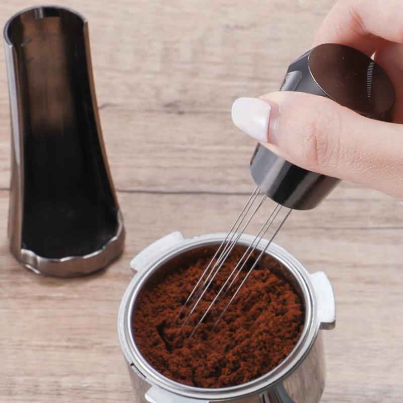 Stainless Steel Needles Coffee Tampers Coffee Stirrers Distributor Leveler Tools Needles Type Coffee Powder Distributors