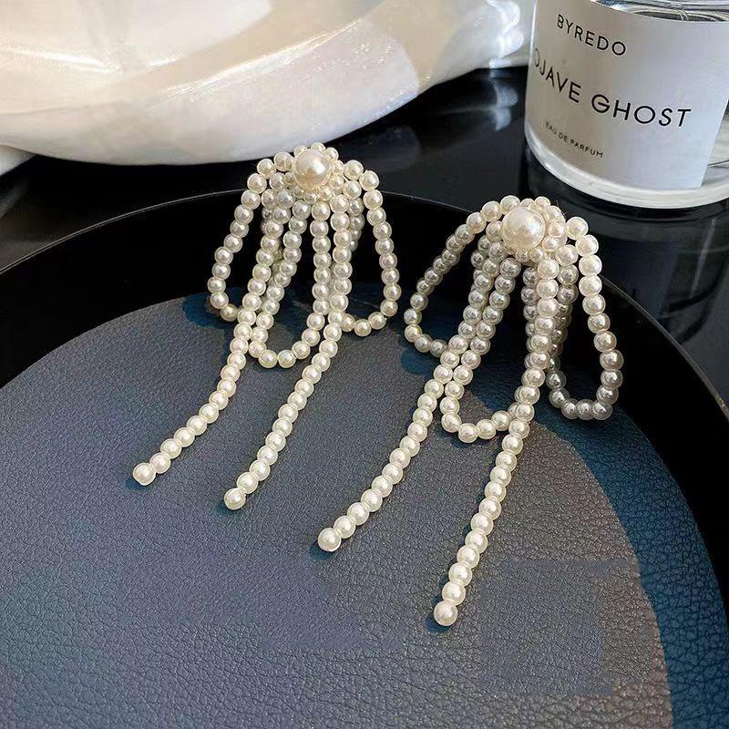 

ZAKOL Великолепные серьги с длинной кисточкой и имитацией циркона для женщин, модные, элегантные, для свадебной вечеринки, с цирконом, подарок на годовщину