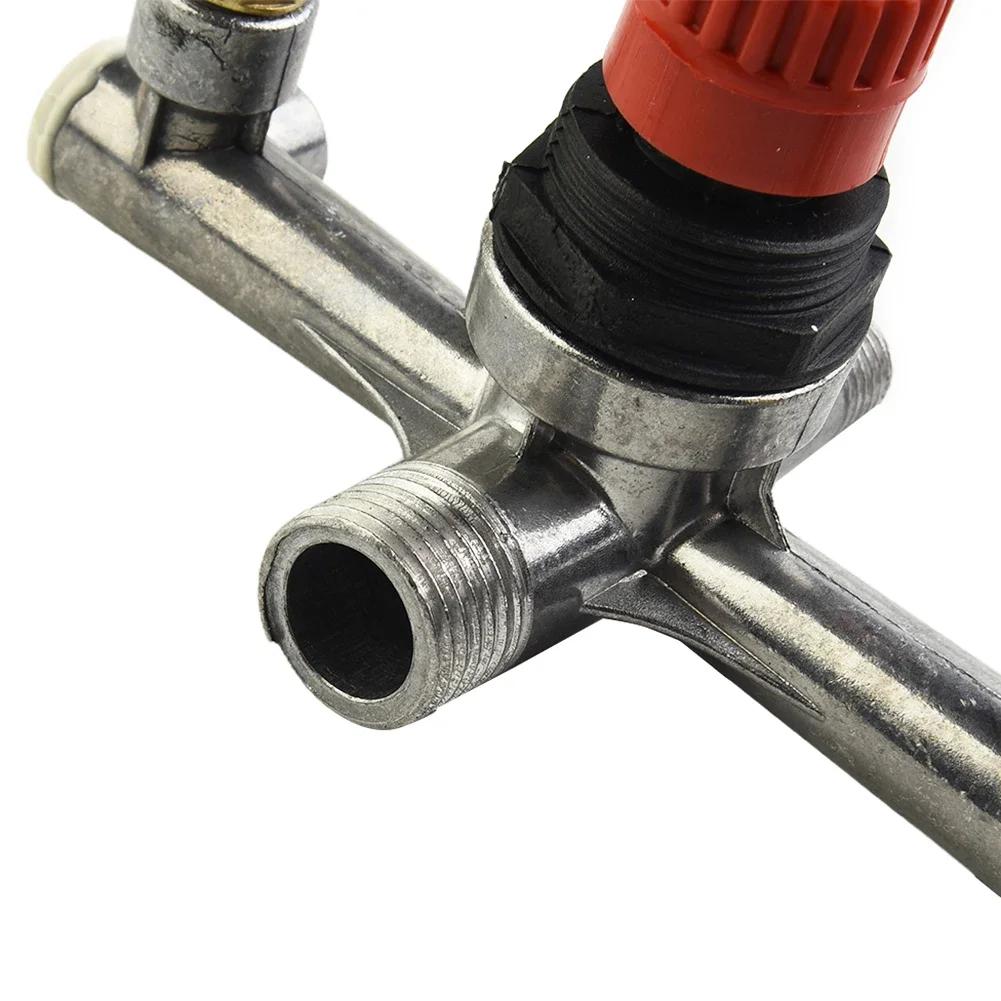 Air Compressor Switch Pump Parts Aluminum Bracket For Piston Push-pull Valves Red Cap Regulator Safety Workshop Accessories