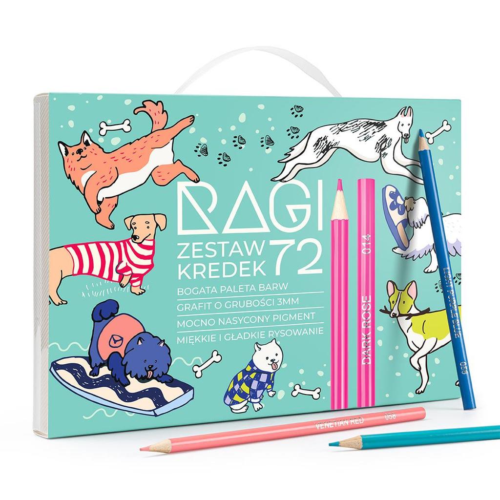 Tužkové pastelky 72 Intenzivních barev - Sada v plastovém pouzdře