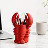 Lobster Pen Holder, Halloween Funny Sea Animal Pencil Stand, Creative Desk Organizer for Brushes Makeup Tools, Office Home Decor