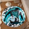 World Cup Celebration Messi Round Mat, Anti-slip Circle Carpet Chair Rug For livingroom,Bedroom, Doormat Home Decor Gift Christmas Gifts
