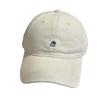 Washed cotton soft top lamb embroidery big head circumference baseball cap female simple versatile face small couple cap
