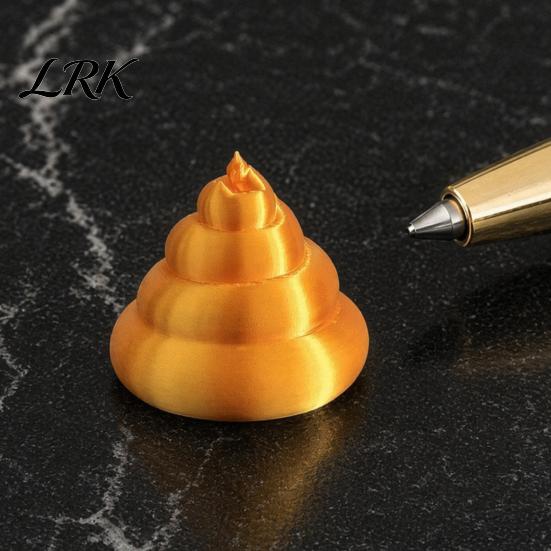 Funny Office Decoration Magnetic Golden Poop Ornament, 3D Printed Table Decoration, Ornament Prank Figurine, Gag Gift for Friends Novelty Item