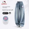 Hellokitty Children's Pants 2026 New Style Girls' Long Pants Wide-Leg Jeans for Girls Spring and Autumn Stylish