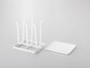 Yamazaki Industries Glass Stand Tower Slim White 2847