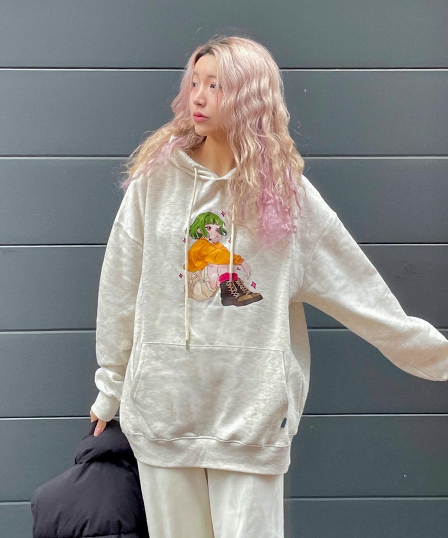 Cream Soda Lab Cream Soda Girl Hoodie (Type B) Oatmeal/Regular L (2)