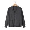 Japanese Style V-Neck Long Sleeve Knit Cardigan - Solid Color Academy Uniform