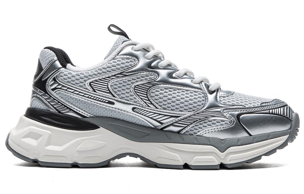 Men's Sneakers Kappa Hydrogen Rail Abrasion Resistant Slip Resistant Low top Running Shoes Unisex Gray